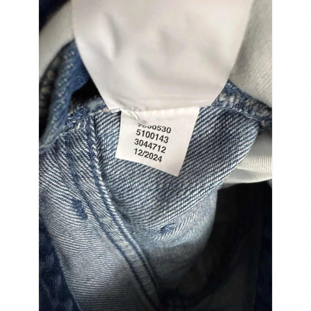 The Children's Place‎ Girls Denim Shortalls Distressed Blue Overalls Size 4 NWT